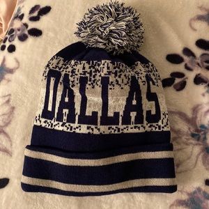 💥5 for $18💥 Dallas Cowboys Blue/gray team Pom Pom knit beanie hat